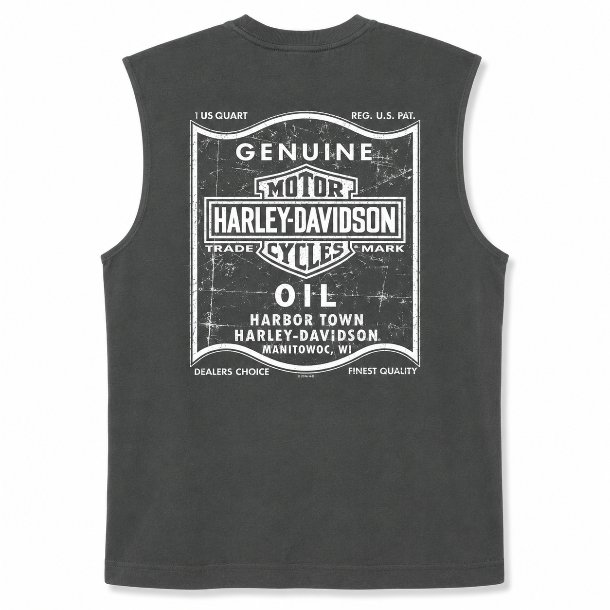 Harley-Davidson Men's Sleeveless Shirt Black | Lightning Graphic Muscle Shirt