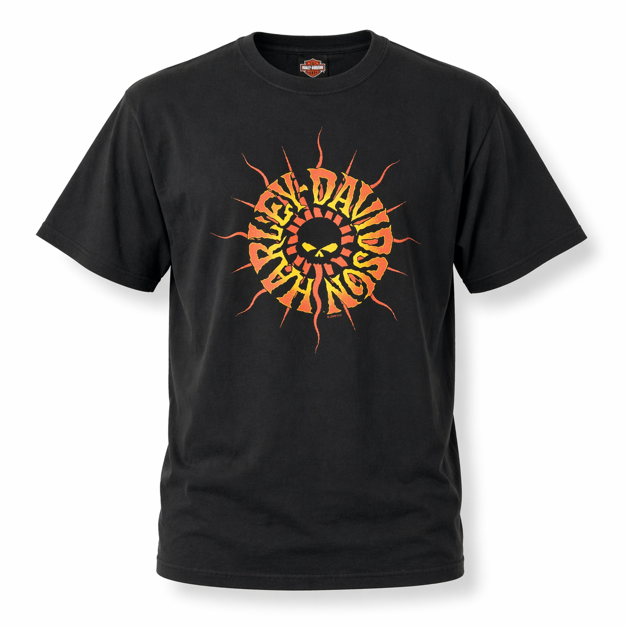 Harley-Davidson Men's Skull Sun Graphic T-Shirt - Black