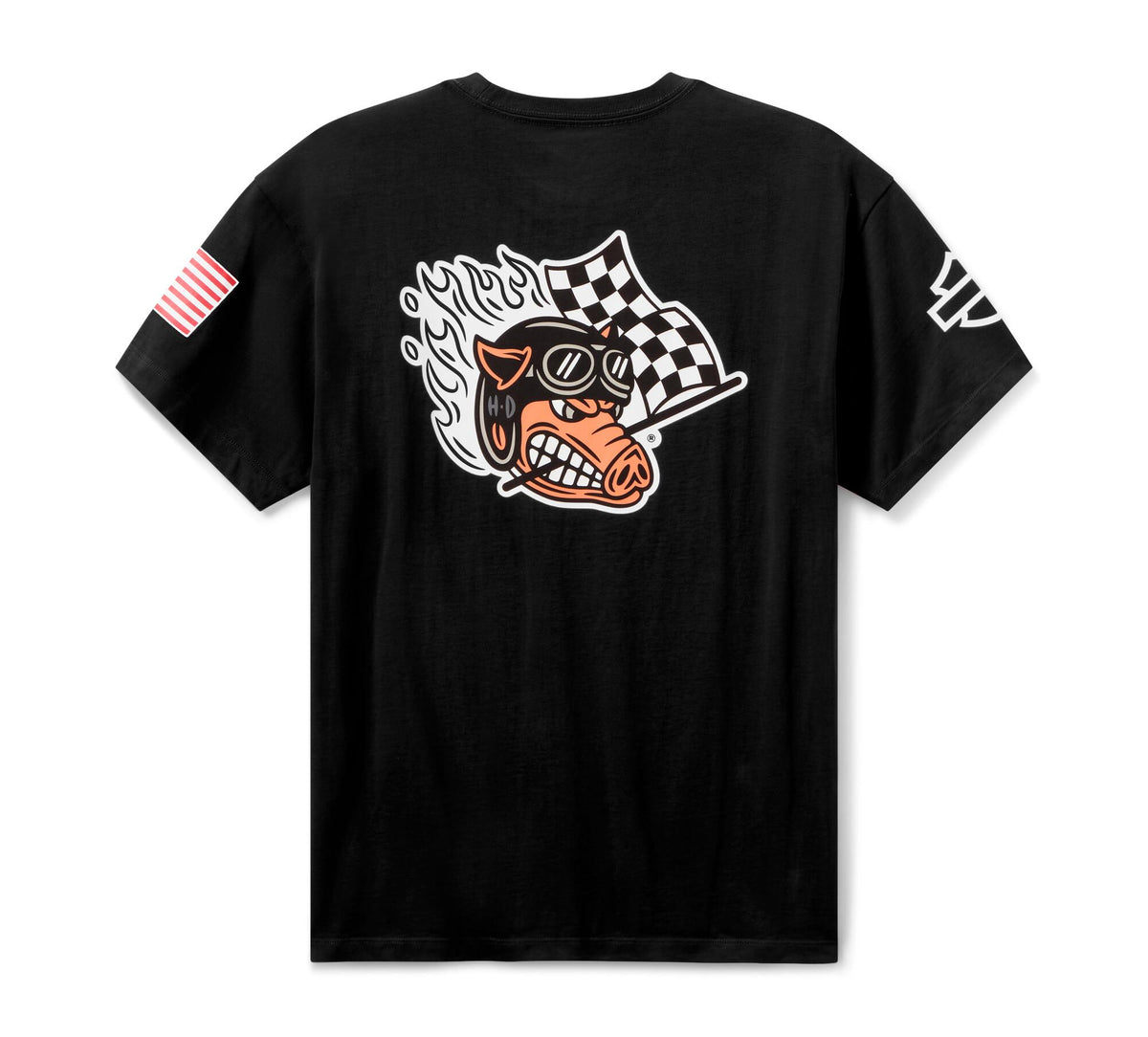 Harley-Davidson Factory Racing Fast Johnnie Tee, Black - 96375-26VX