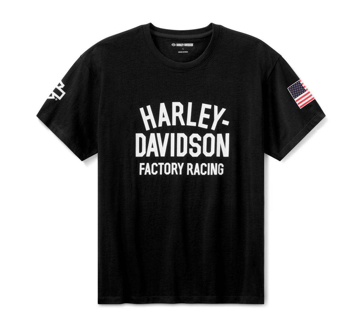 Harley-Davidson Factory Racing Fast Johnnie Tee, Black - 96375-26VX