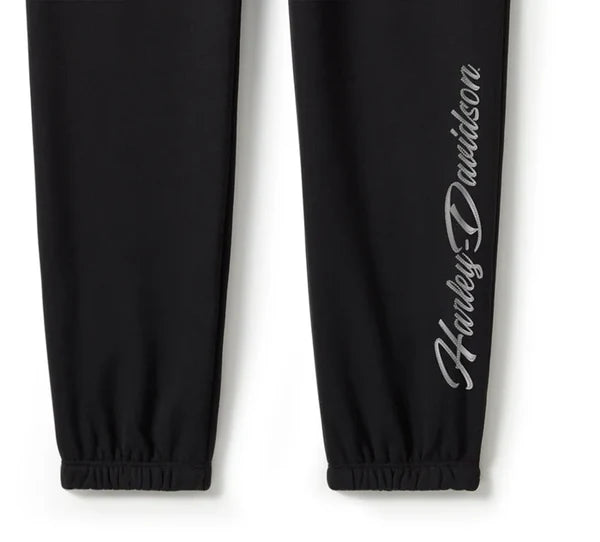 Harley-Davidson Essential Bling Fleece Jogger Pants | Black