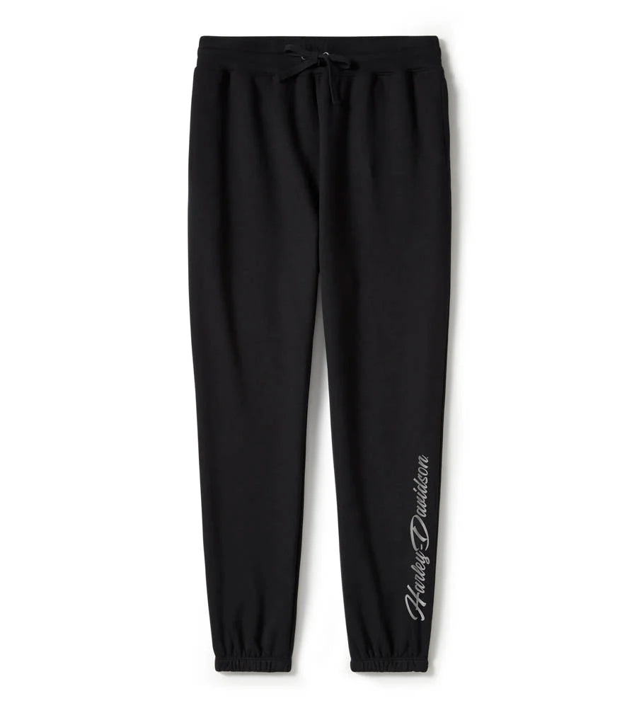 Harley-Davidson Essential Bling Fleece Jogger Pants | Black