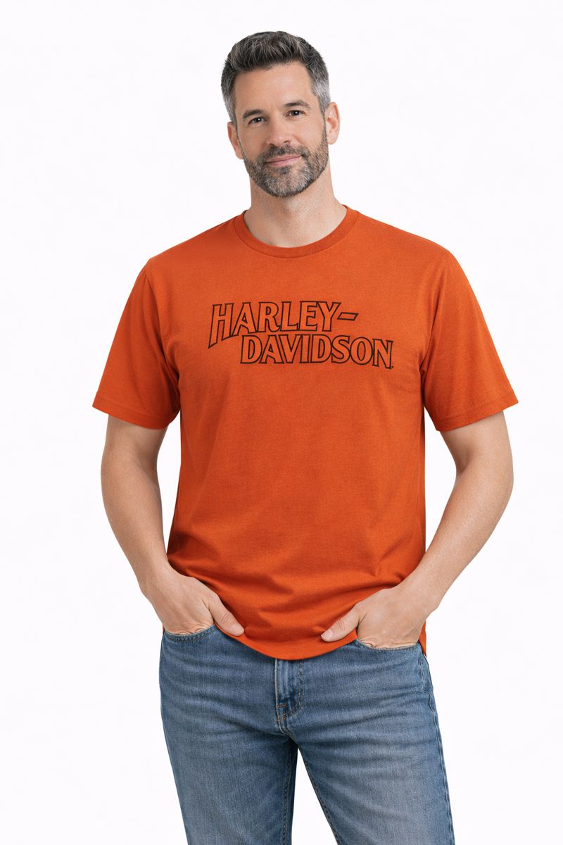Harley-Davidson Men's Rally Racer Tee, Vintage Orange - 96550-22VM