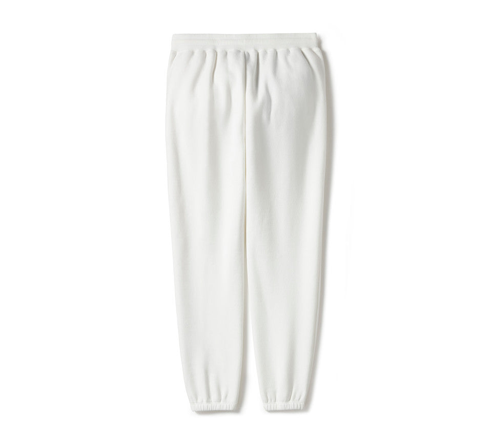 Harley-Davidson Women's Essential Fleece Relaxed Fit Jogger Pants - White