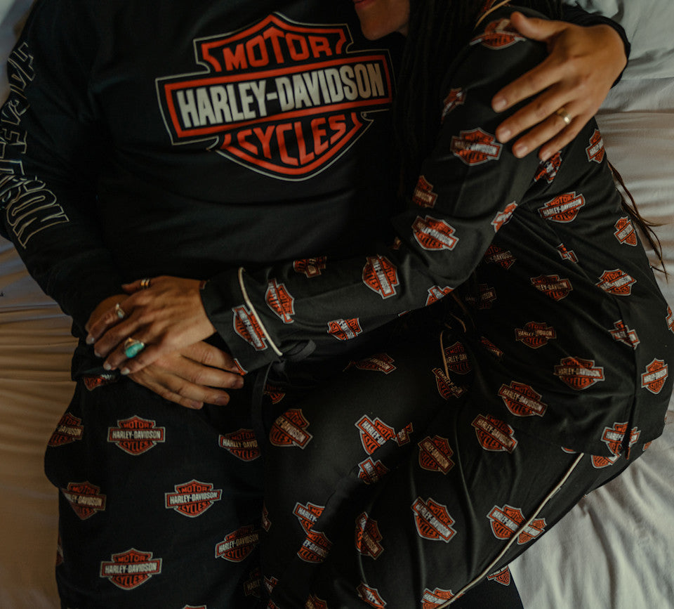Harley-Davidson Women's Bar & Shield Button Front Pajama Set | 96826-25VW