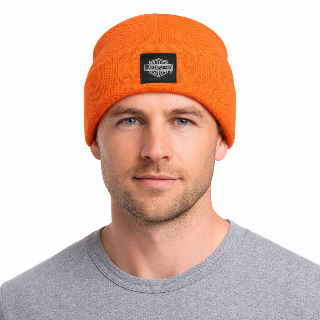 Harley-Davidson Forever Harley Beanie, Orange - 97752-25VX