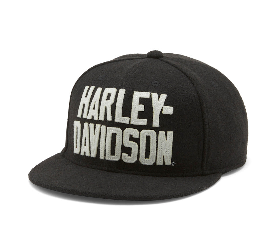 Harley-Davidson Block Font Switchback Adjustable Cap, Black - 97770-25VM