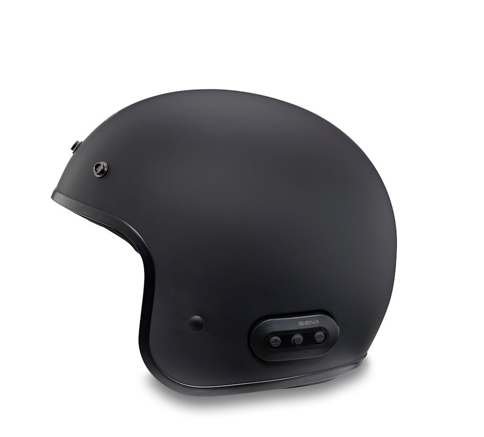 Harley-Davidson Fury N04 Bluetooth 3/4 Helmet, Matte Black
