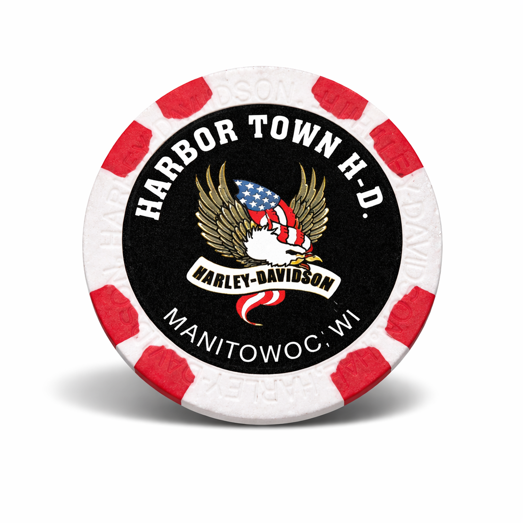 Harbor Town Harley-Davidson 250th Anniversary Poker Chip