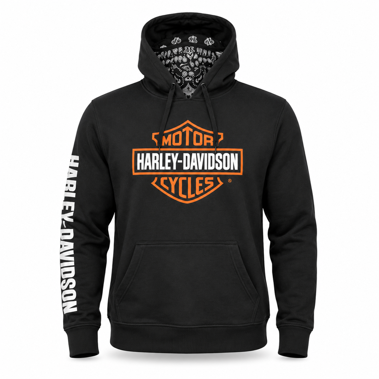 Harley-Davidson Men's Bandana Hoodie Black