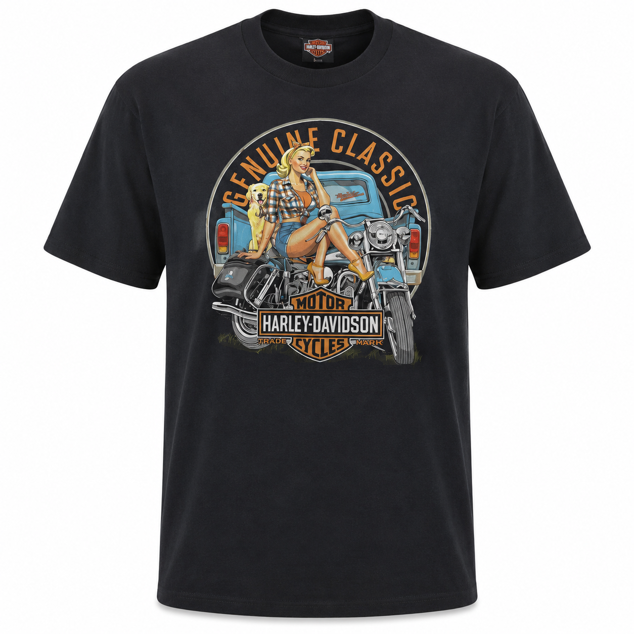 Harley-Davidson Men's Genuine Classic Pin-Up Motorcycle T-Shirt