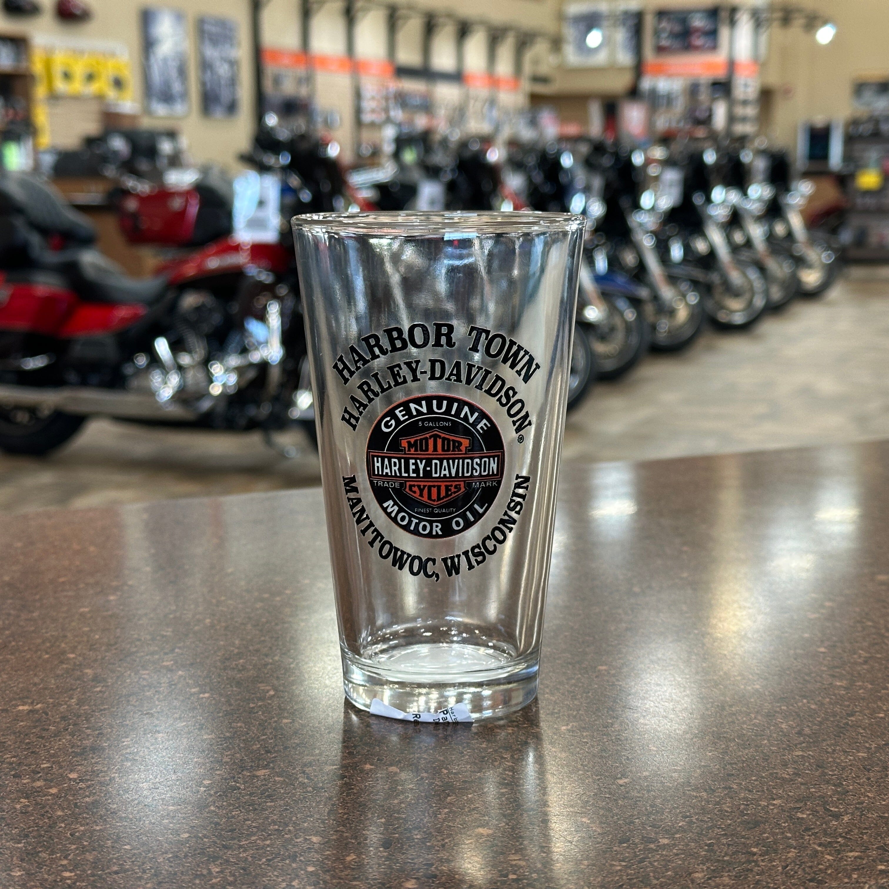 Harbor Town Harley-Davidson Custom Pint Glass