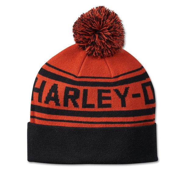 Brand New Harley-Davidson Motorcycles Knit Ribbed Beanie Hat Marbled Dark Red Brand New Harley-Davidson Motorcycles Knit Ribbed Beanie Hat  main image 4