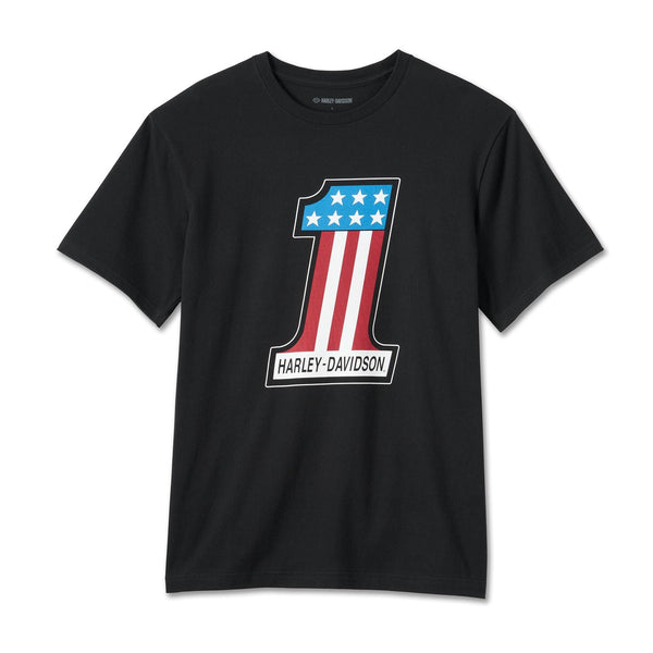 Harley-Davidson Men's Racing T-Shirt #1, Black - 99071-24VM