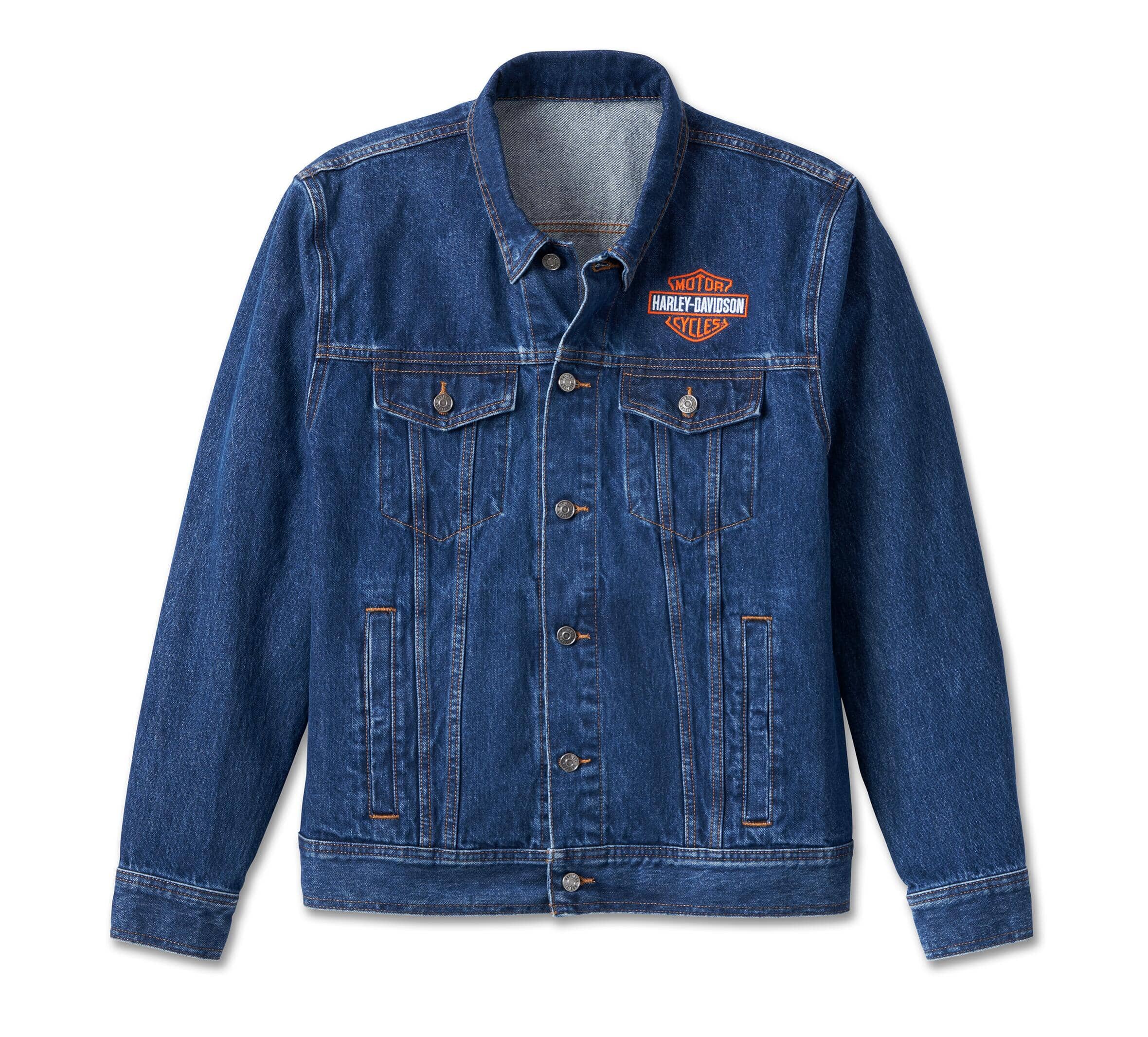 Harley-Davidson Men's Denim Jacket, Blue - 99028-23VM