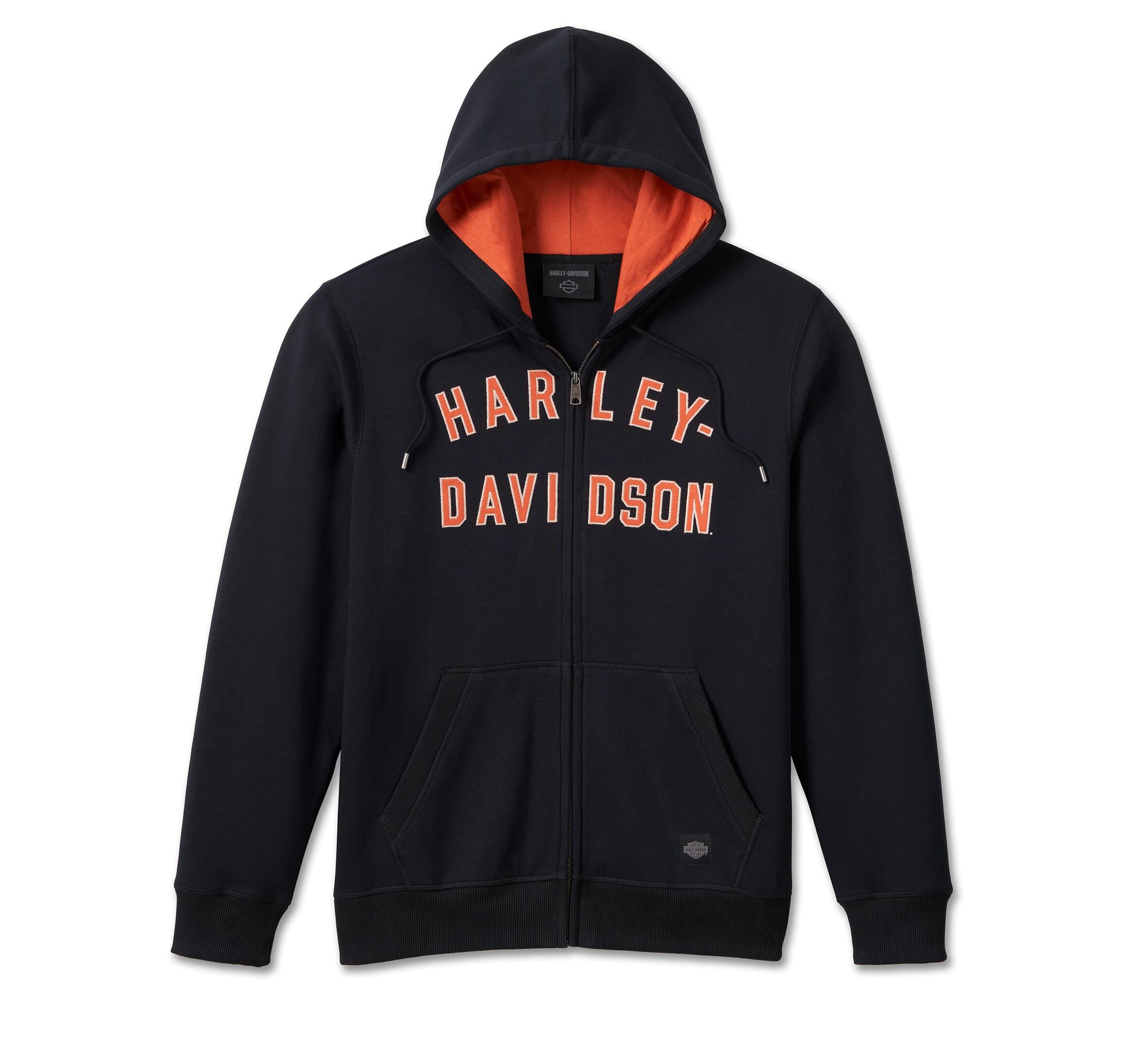 Harley-Davidson Men's Iron Bond Zip-Up Hoodie, Black - 99000-23VM