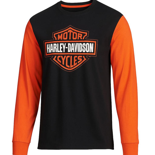 harley davidson long sleeve dress shirts Harley-Davidson Men's Bar & Shield Long Sleeve Shirt, Black Beauty