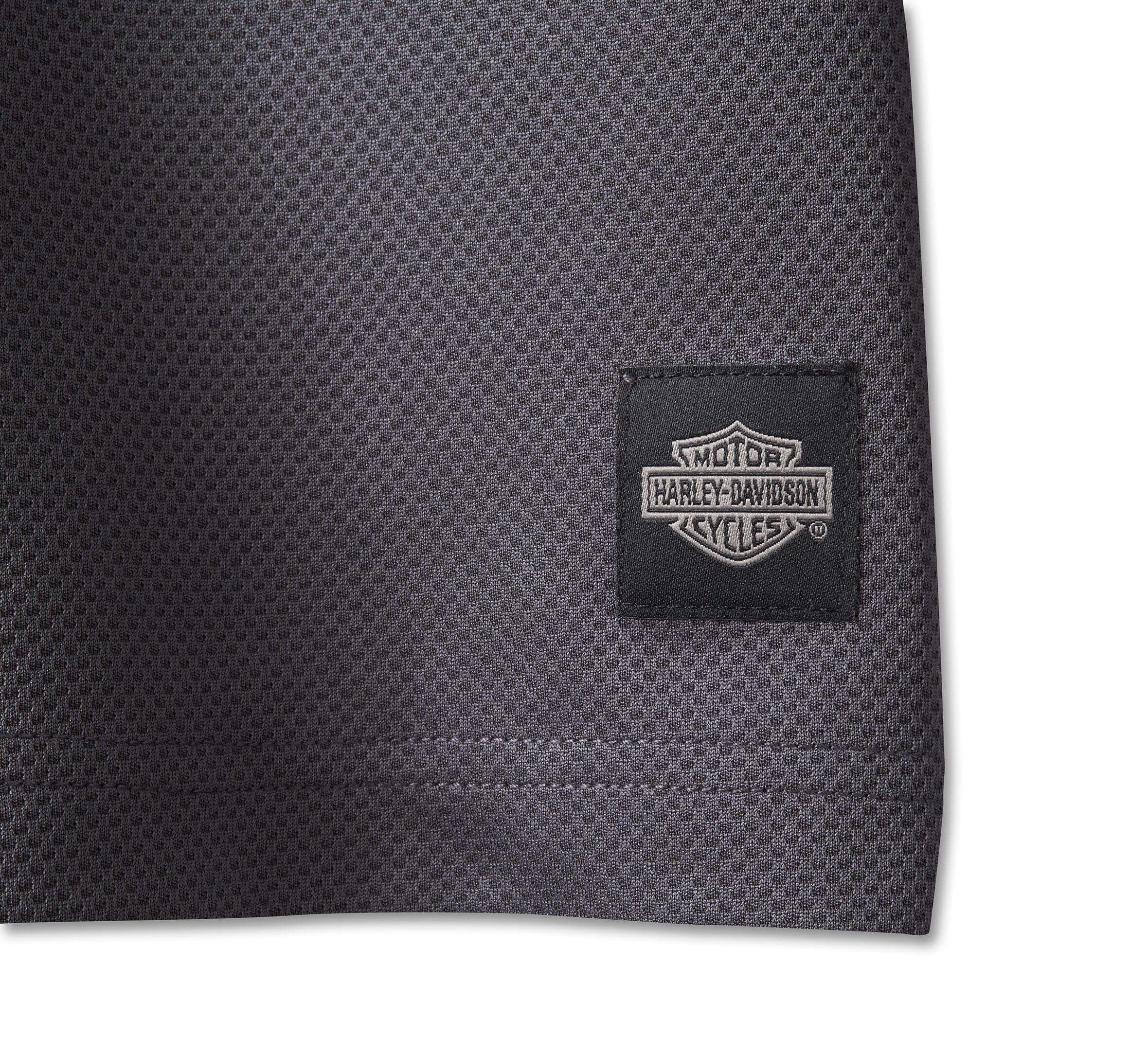 Harley-Davidson Men's Racing Jersey Long Sleeve Shirt - Black, 96544-2