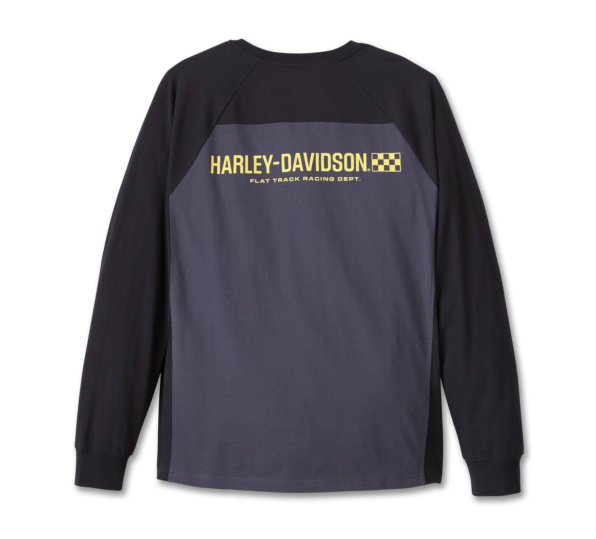 Harley-Davidson Men's Long Sleeve Henley Shirt, Trophy Bar & Shield Bl