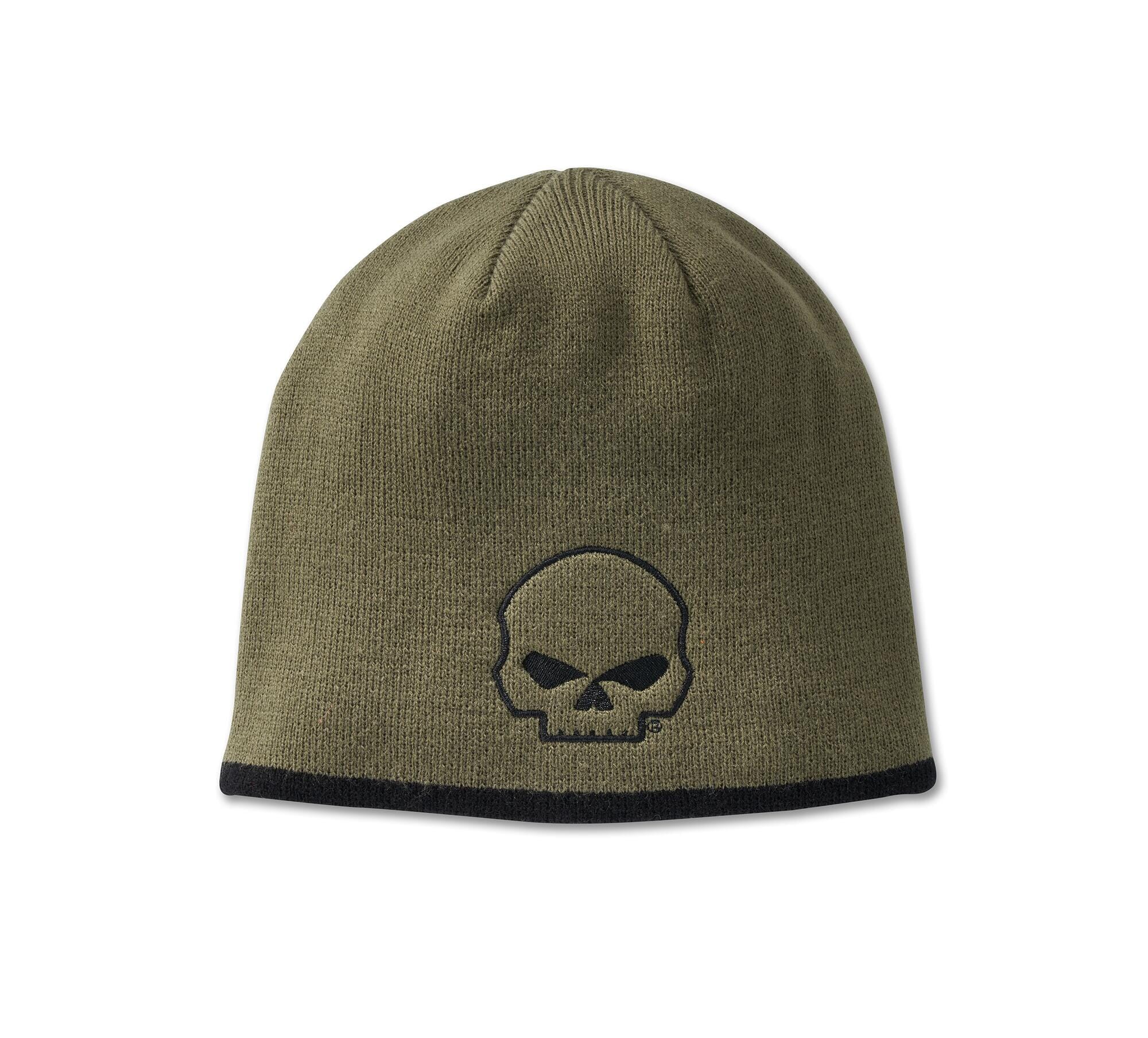 Harley-Davidson Willie G® Skull Knit Beanie - Green - 99411-24VM