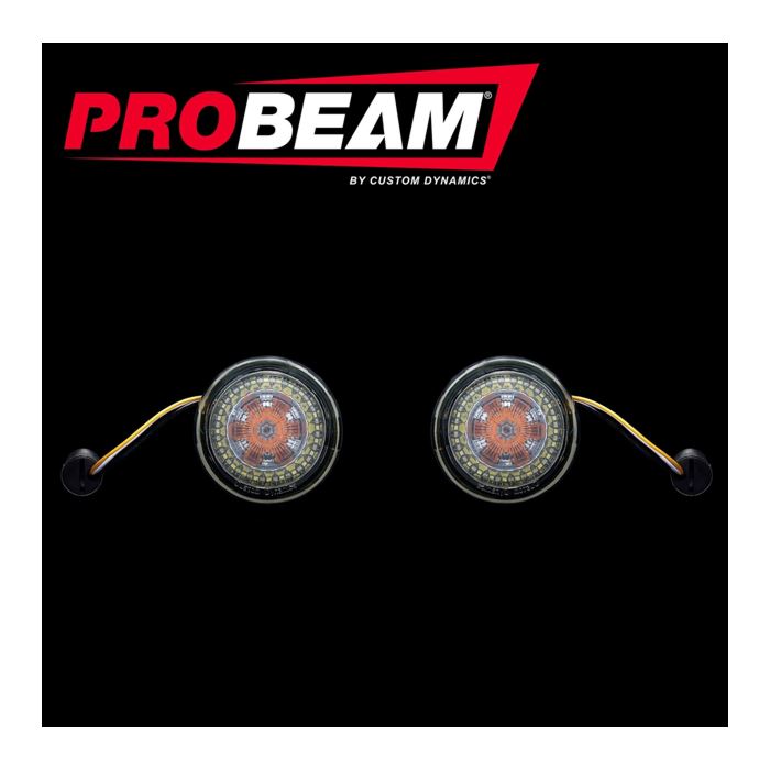 Custom Dynamics Probeam Amber / White Front 1157 LED Bullet Turn Signals