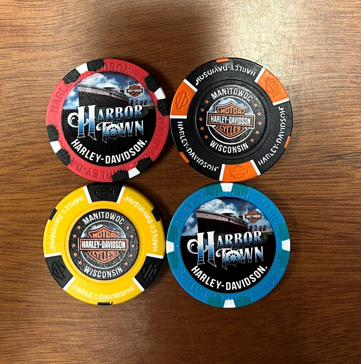Harbor Town HarleyDavidson Poker Chip