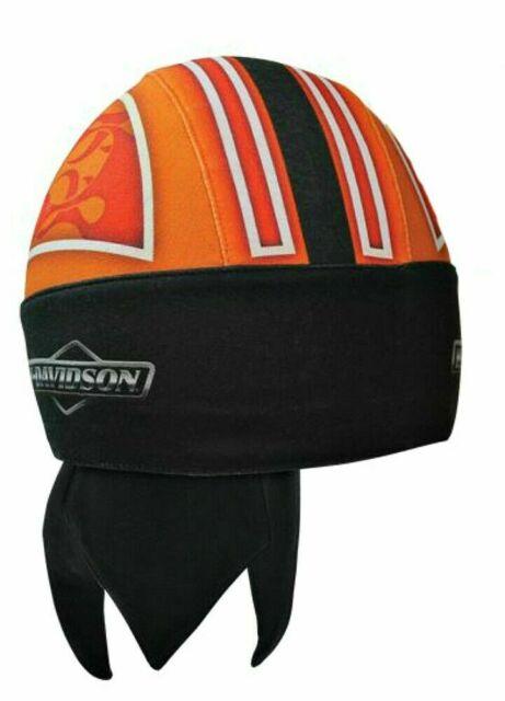 Harley-Davidson Black & Orange with Flames Headwrap - HW22864