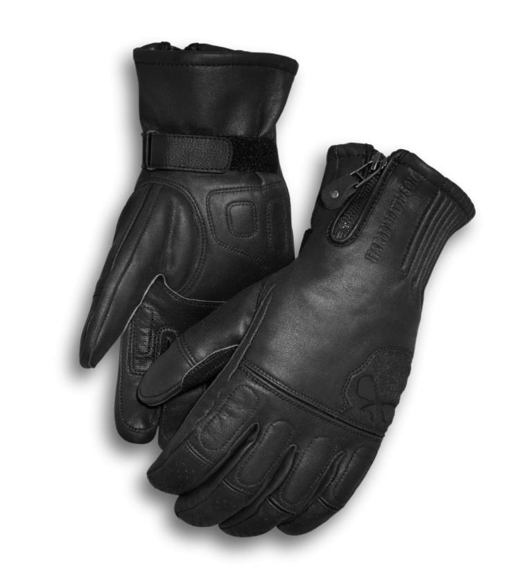 Harley-Davidson Men's Admiral Under Cuff Gauntlet Gloves - 98226-18VM