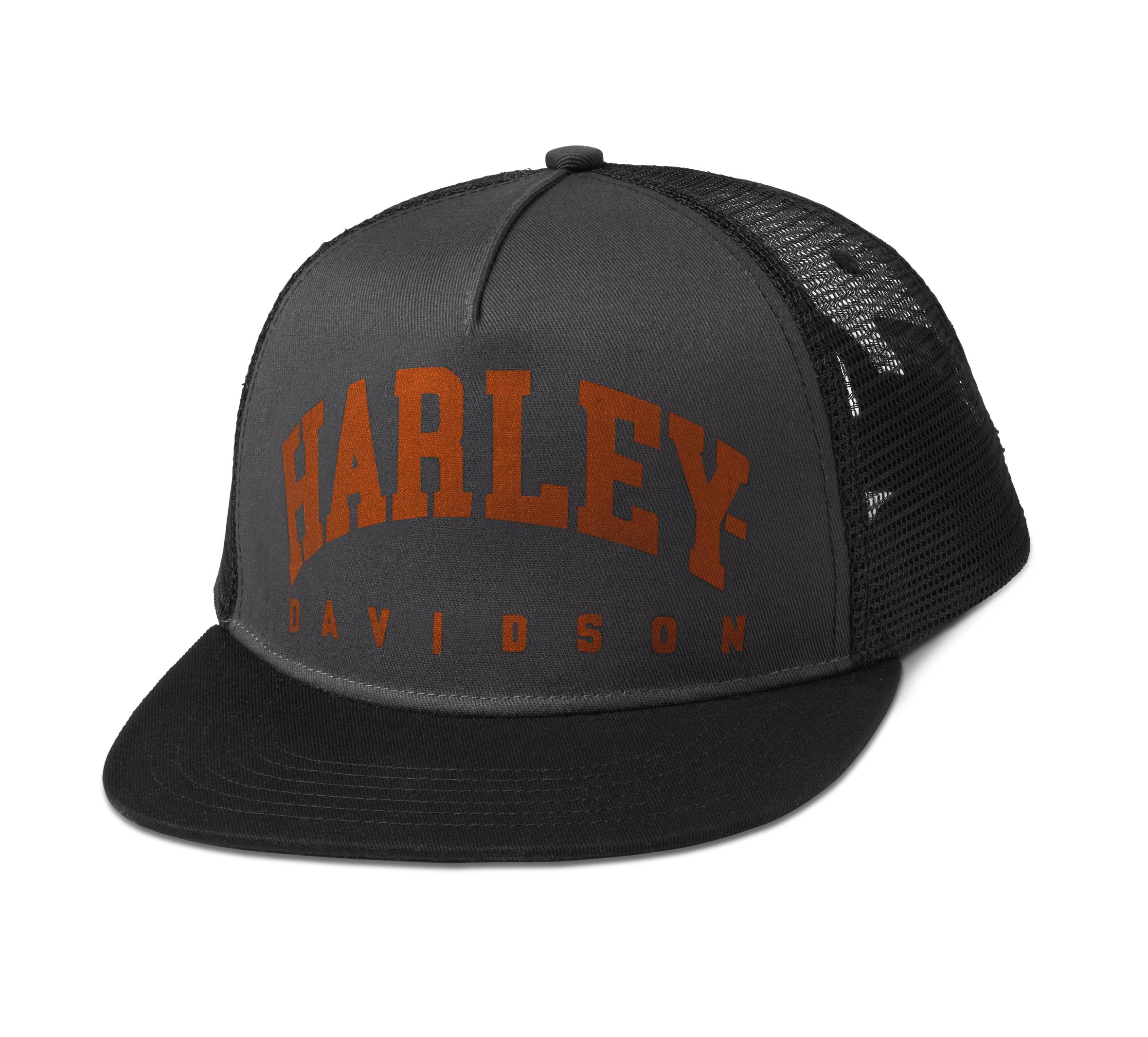 Harley-Davidson Men's Arched Harley Trucker Cap -