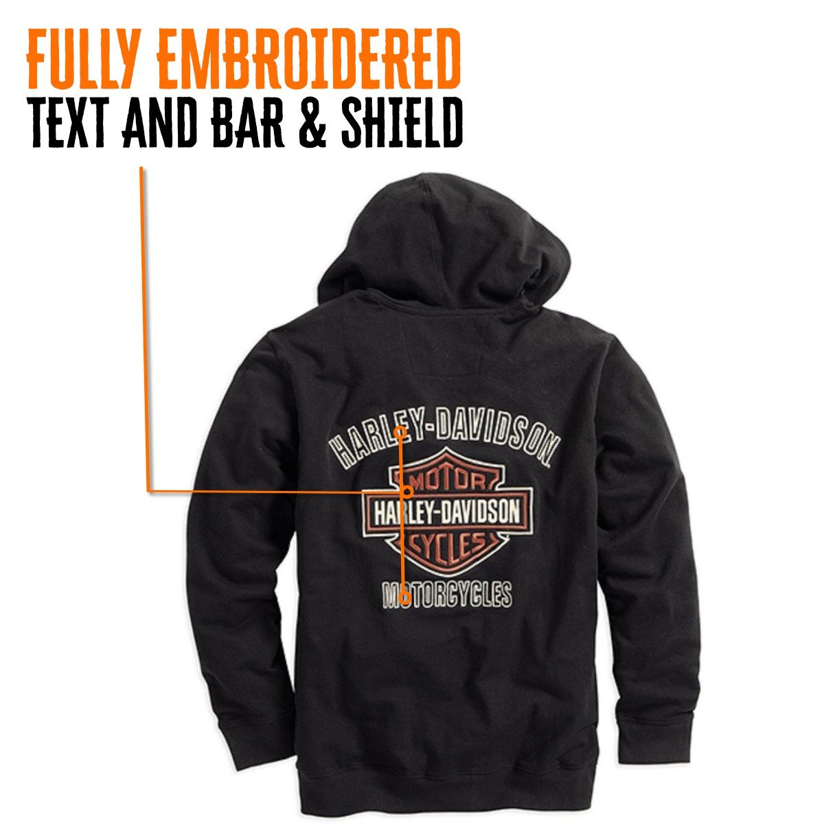 Harley-Davidson™ Men’s Bar & Shield Logo Hoodie - 99003-16VM
