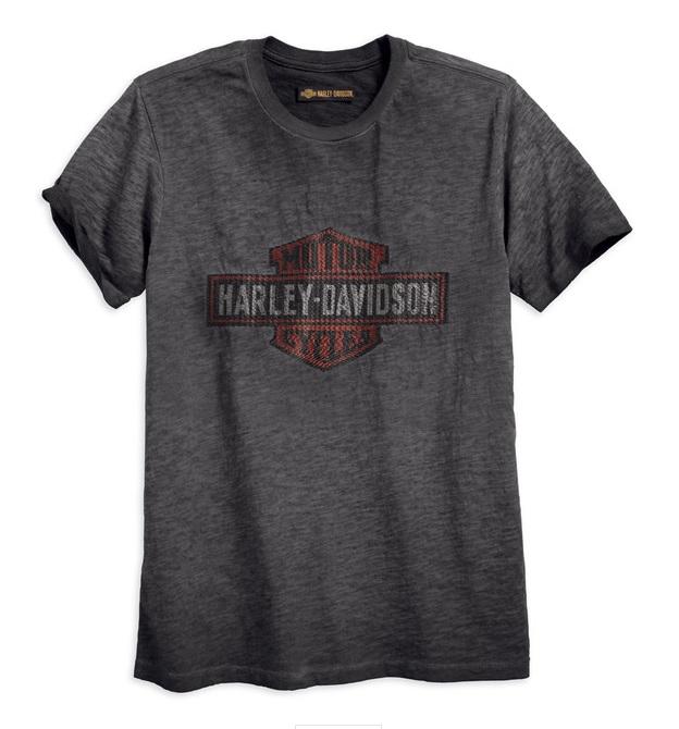 Harley-Davidson® Men's Bar & Shield Logo Overprint Slim Fit T-Shirt 99025-18VM