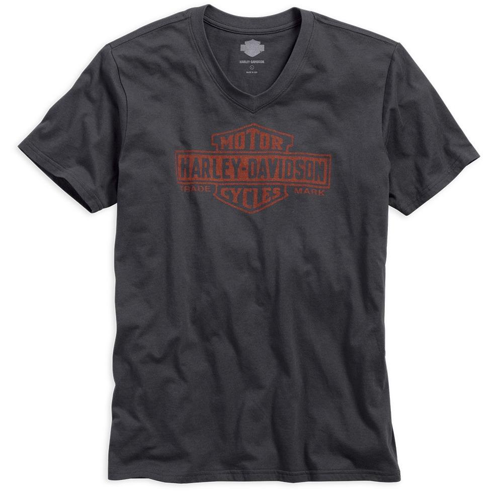 Harley-Davidson™ Men's Black Label Core Trademark Logo V-Neck Tee 99042-16VM