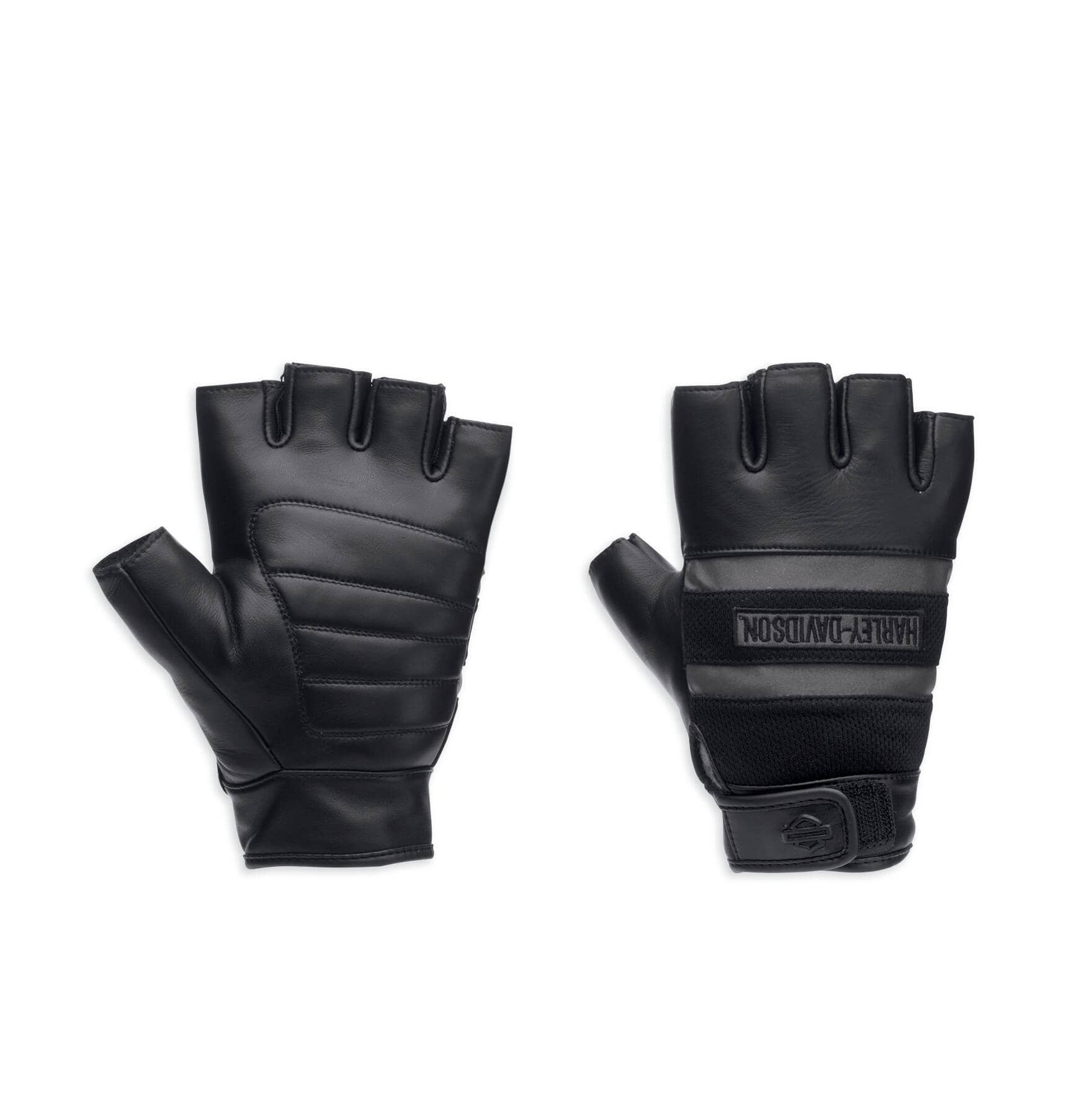 Harley-Davidson Men's Centerline Fingerless Gloves, Black - 98250-13VM