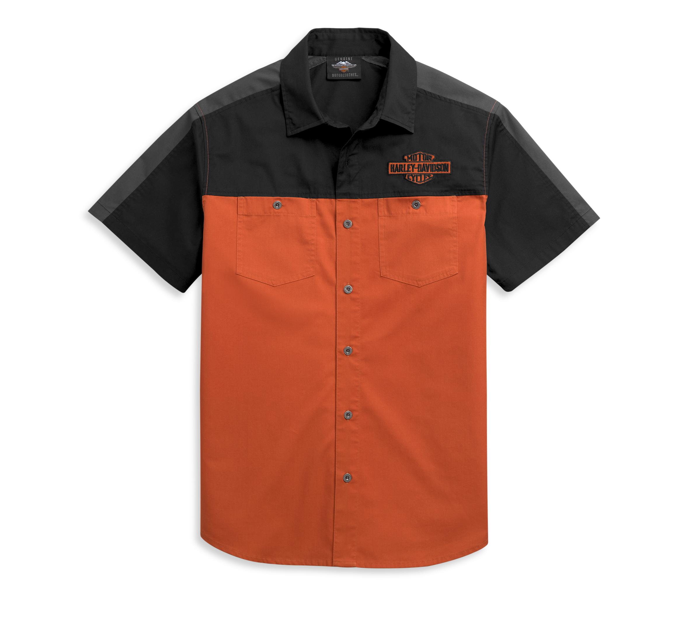 Harley-Davidson Men's Colorblock Slim Fit Logo Shirt - 96455-21VH