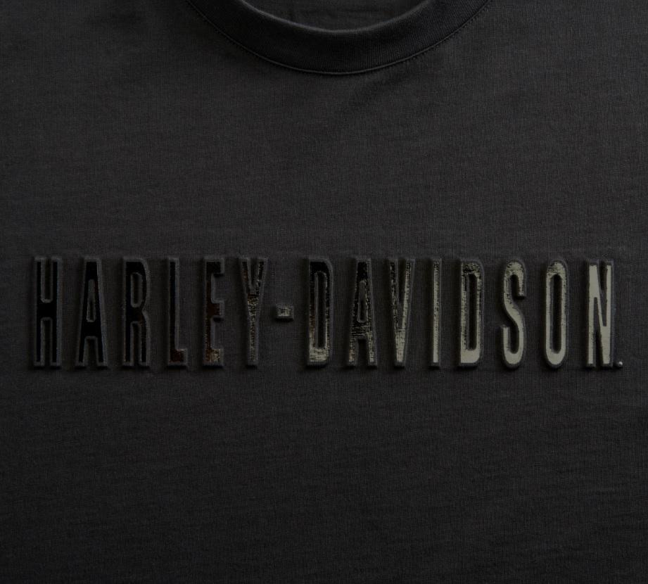 Harley-Davidson Men's Embossed Metallic Tee - Slim Fit, 99096-20VH