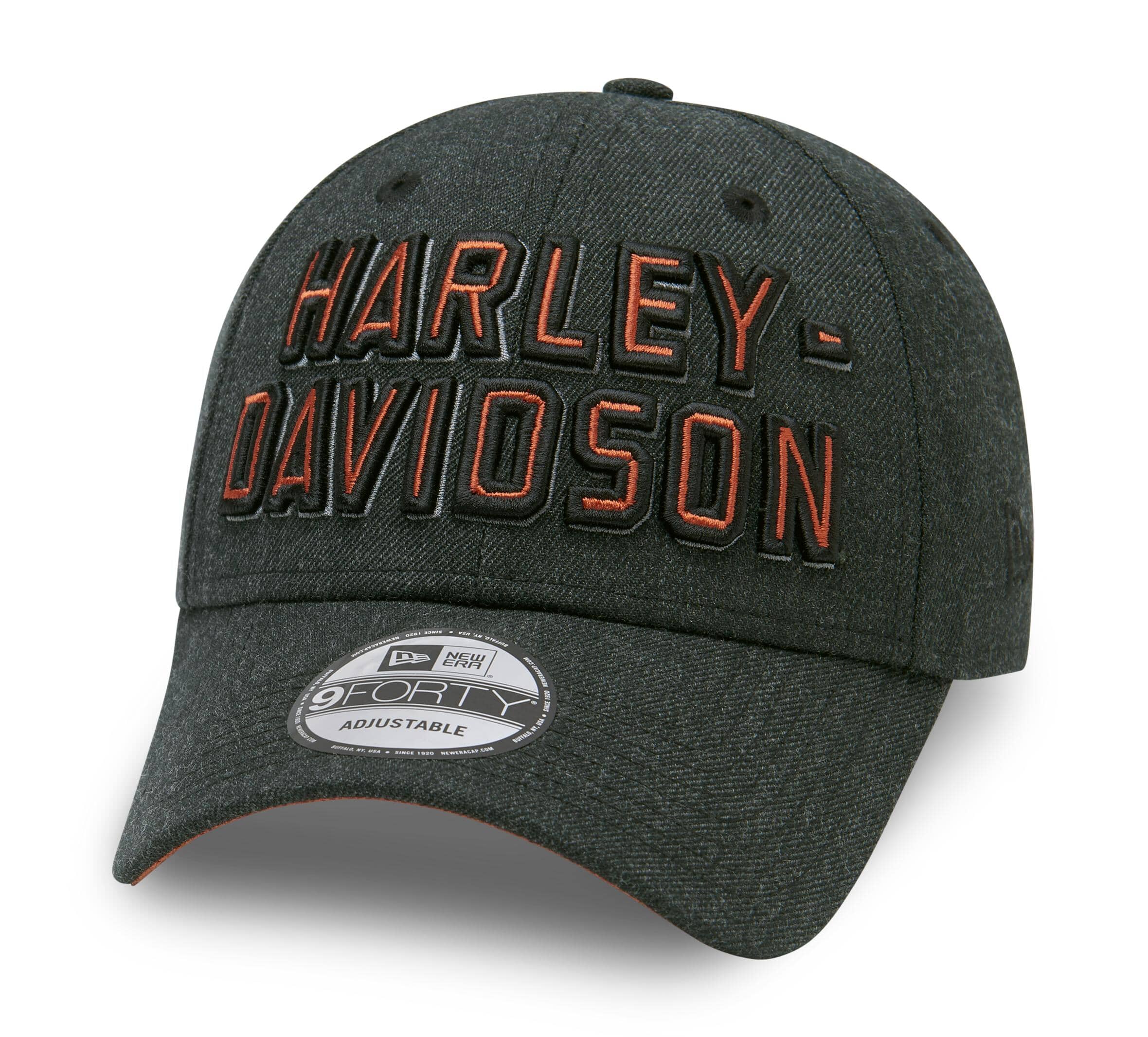 Harley-Davidson Men's Embroidered Graphic 9FORTY Cap, Black - 99419-20VM