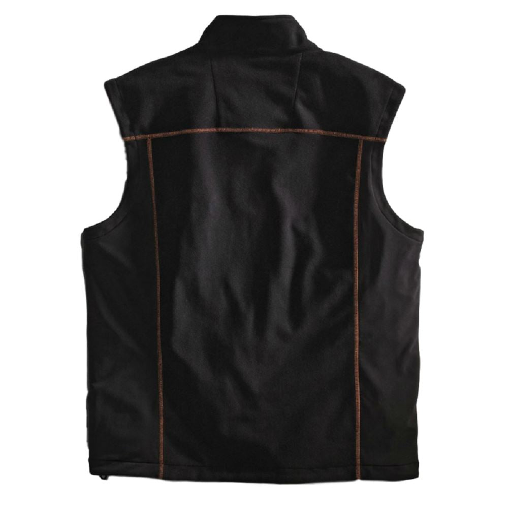 Harley-Davidson™ Men's Fleece Mid-Layer Vest Windproof, Black. 98567-16VM