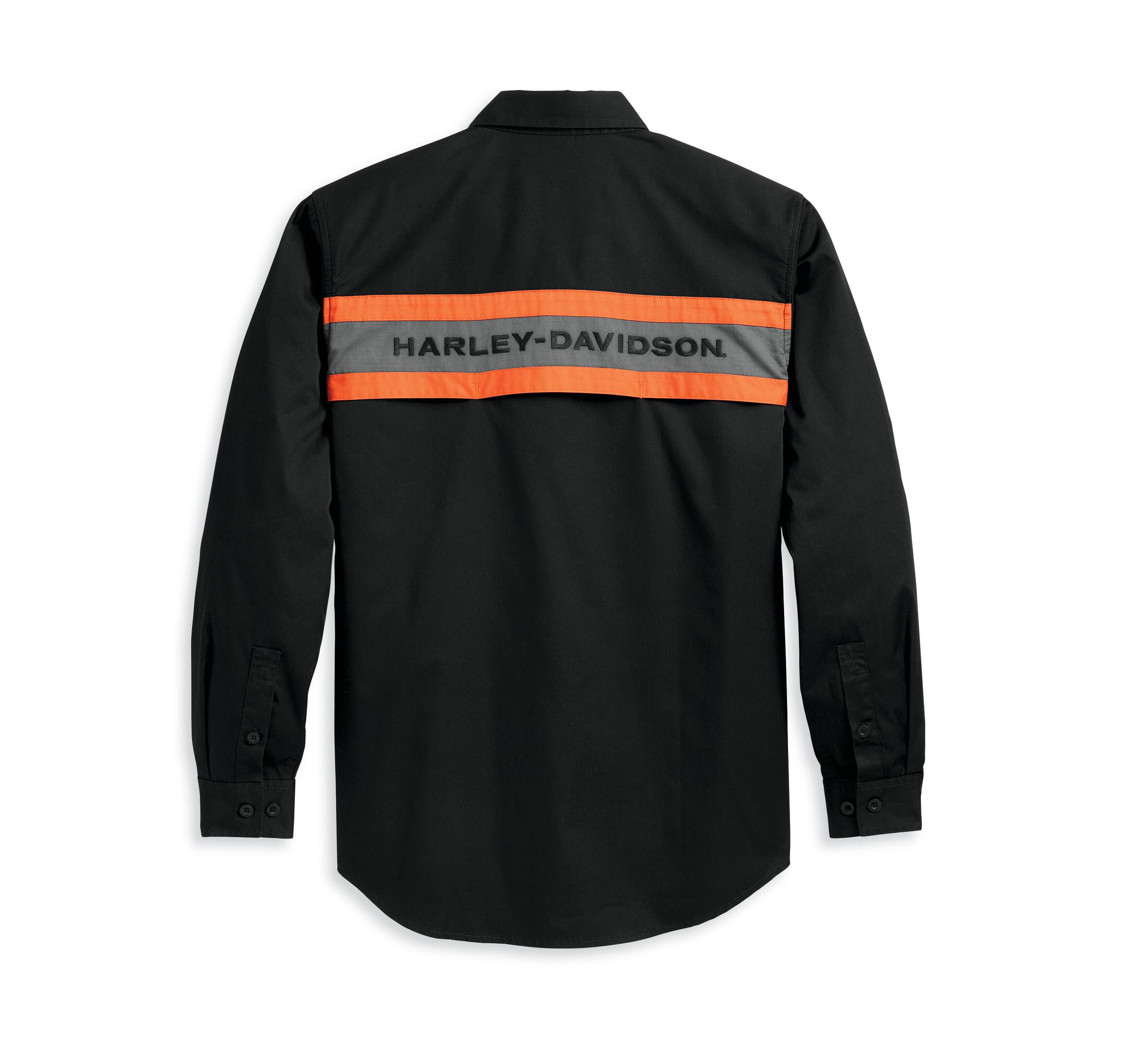 Harley-Davidson Men's Harley Performance Shirt Colorblocked, Black - 96127-23VM