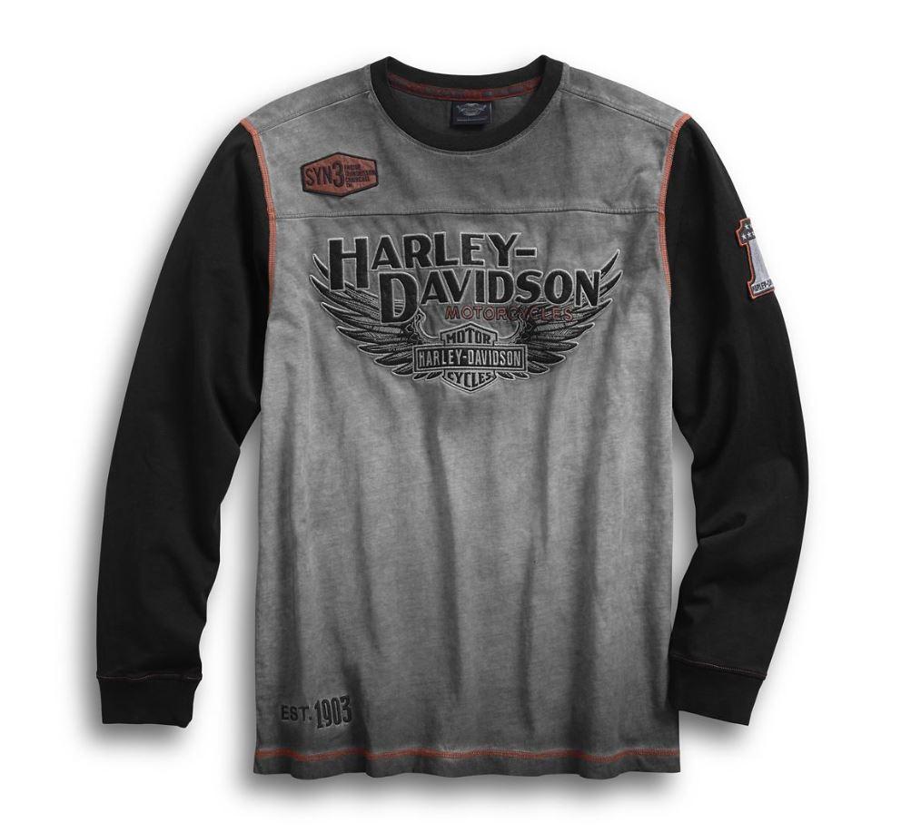 Harley-Davidson Men's Iron Block Pullover, Grey - 99008-17VM