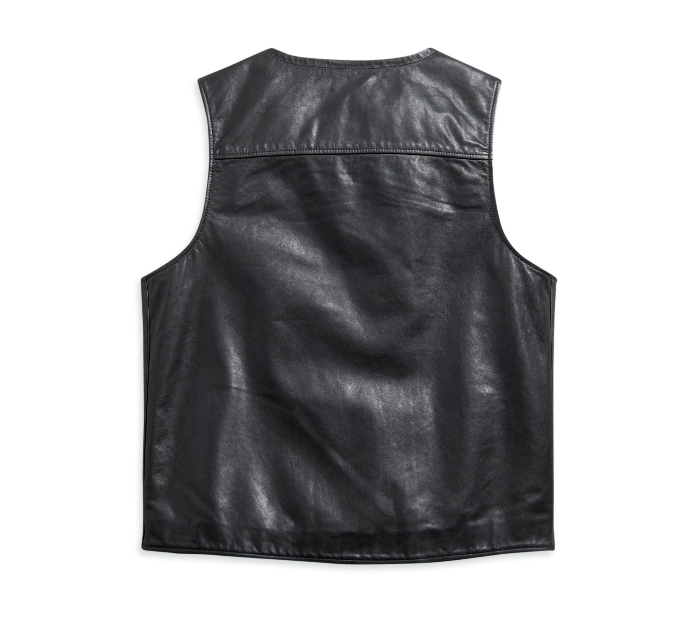 Harley-Davidson Men's Leather Vest - 97010-21VM