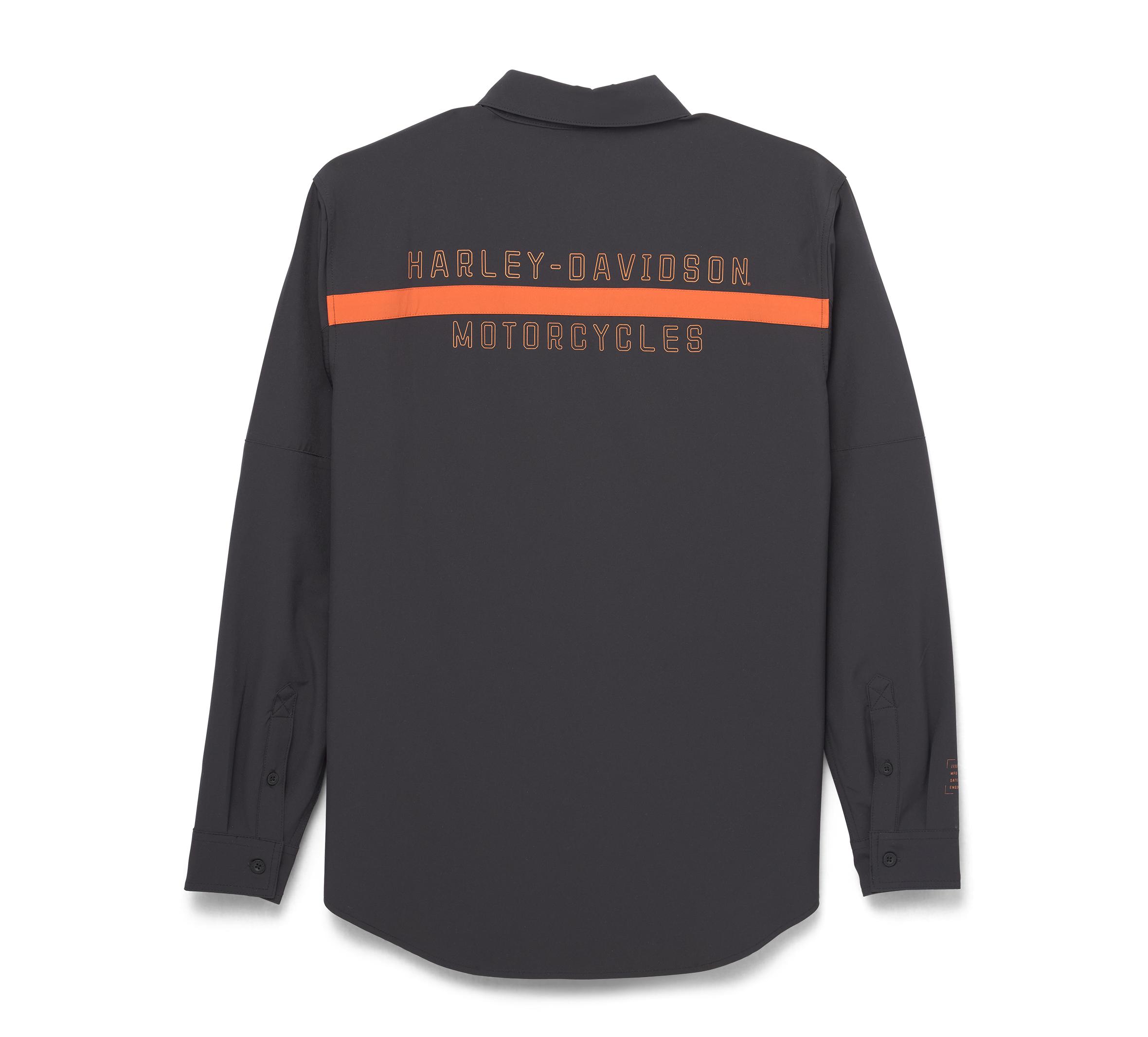 Harley-Davidson Men's Performance Mesh Inset Shirt - 96034-22VM