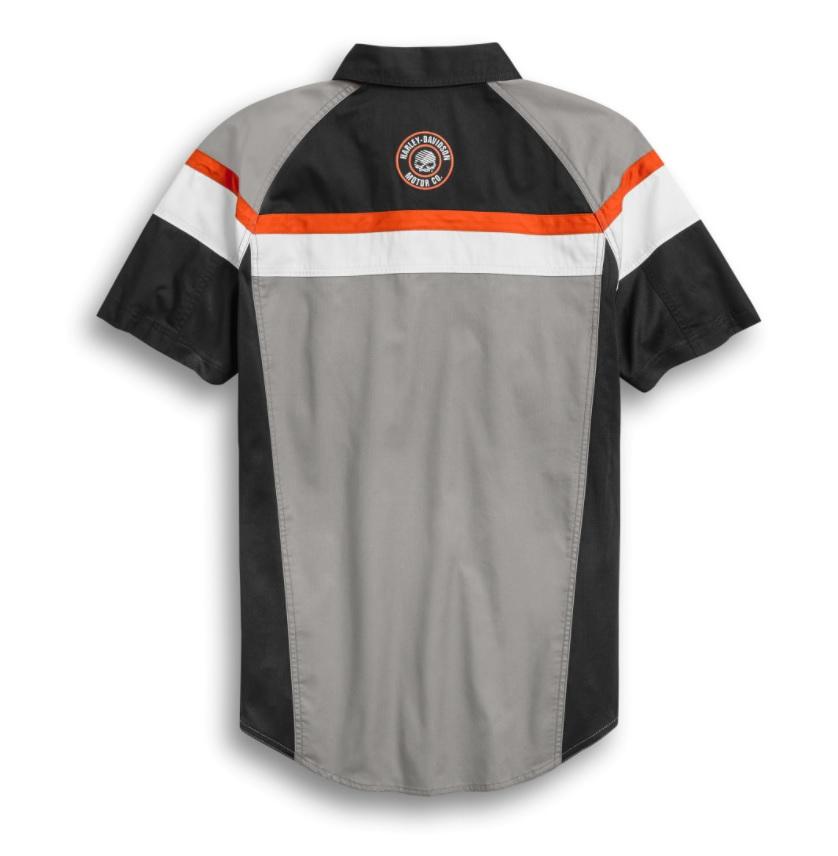 Harley-Davidson Men's Performance Mesh Side Colorblock Shirt - 96376-20VM