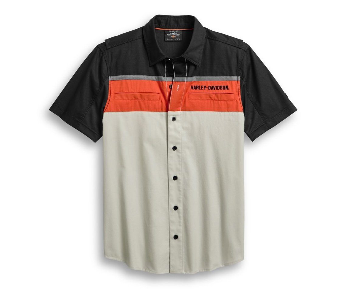 Harley-Davidson Men's Performance Vented Colorblock Shirt - 96017-20VM