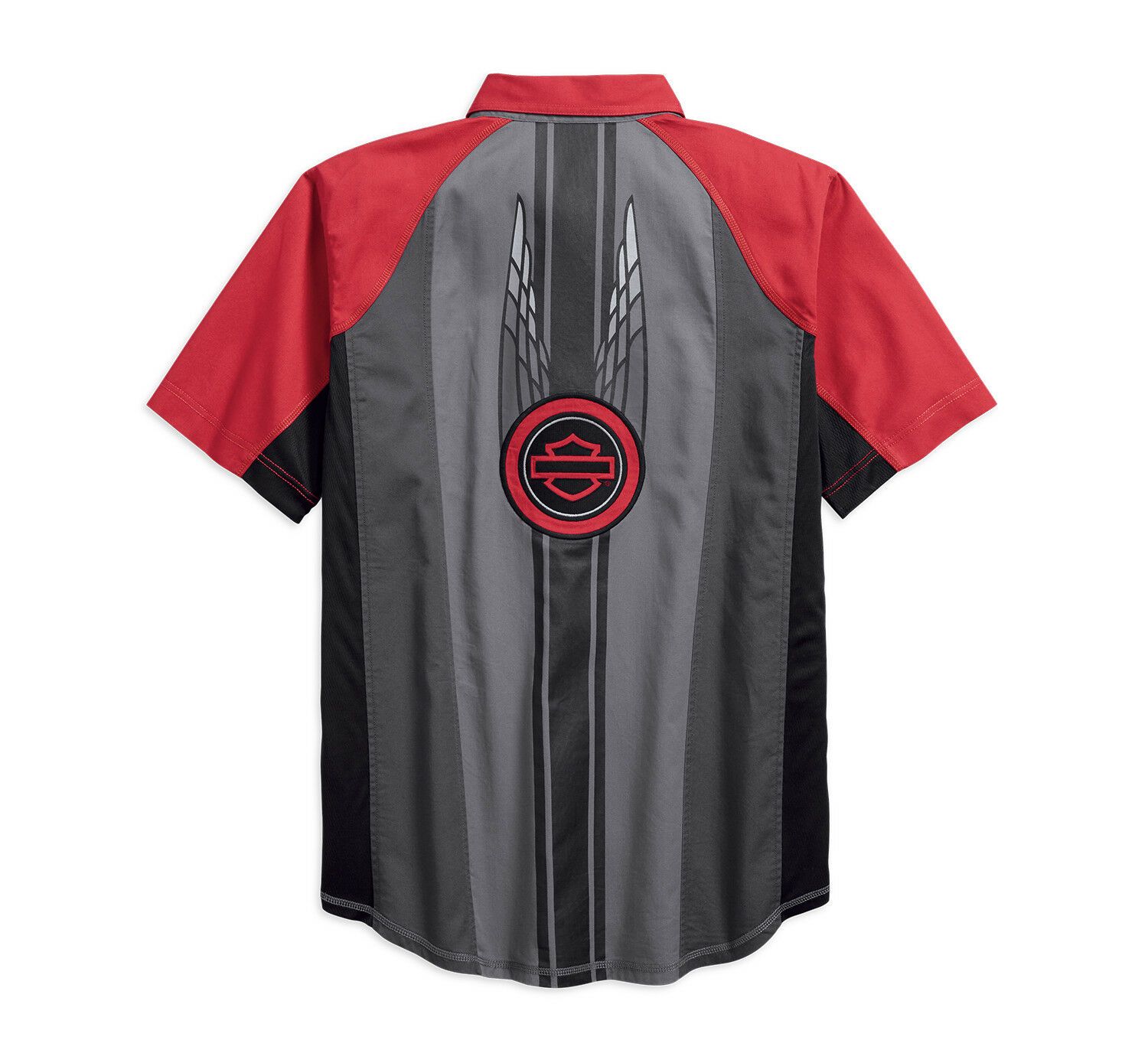 Harley-Davidson Men's Performance Vented Colorblock Shirt, Gray 96179-18VM