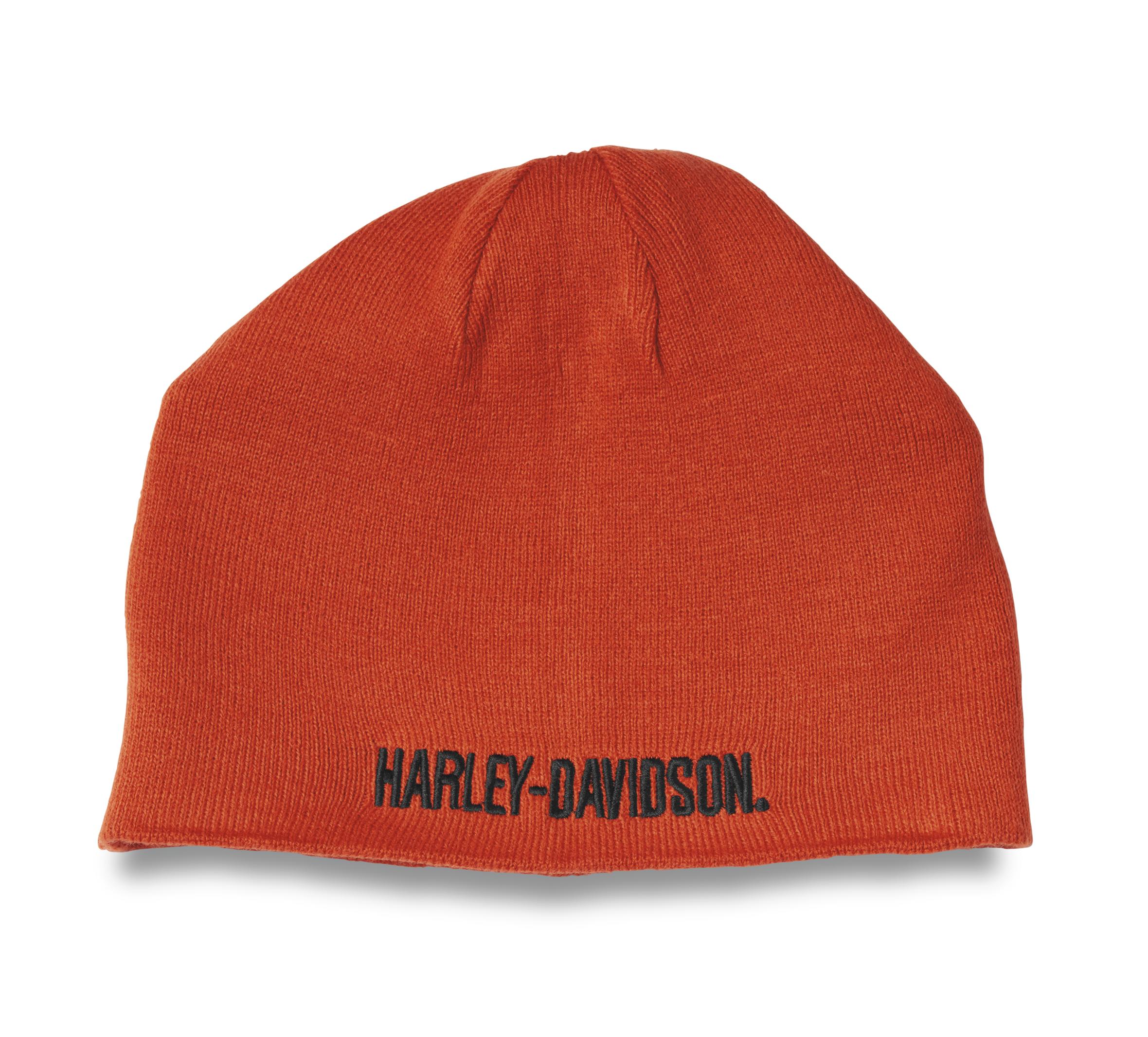 Harley-Davidson Men's Racer Font Two Tone Knit Hat - 97624-22VM