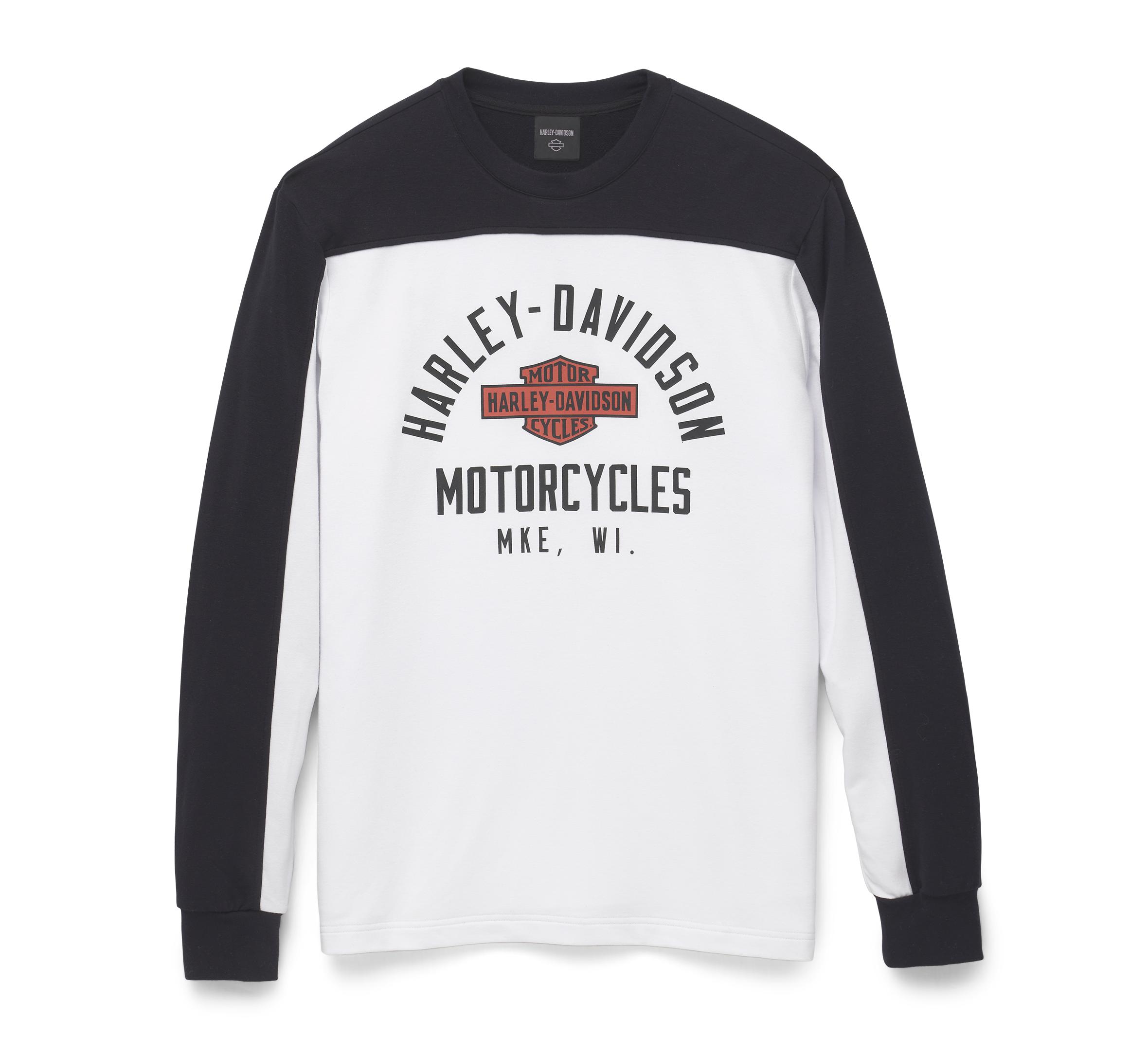 Harley-Davidson Men's Racing Colorblock Jersey, White - 96551-22VM