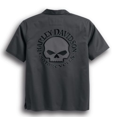 Harley-Davidson Men's S/S Skull Garage Shirt - 99028-17VM