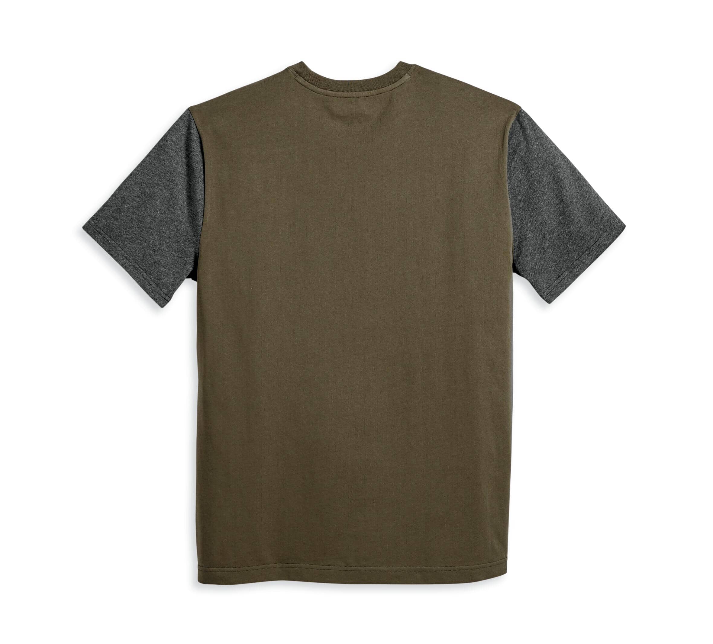 Harley-Davidson Men's Staple Colorblock Tee - Colorblocked, Green - 96