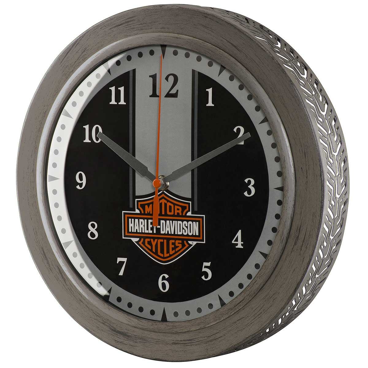 Harley-Davidson Metal Tire Tread B&S Clock, HDX-99176