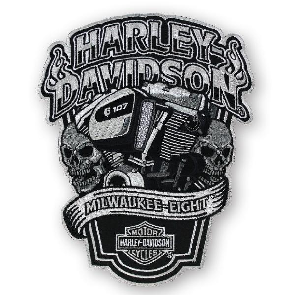 Harley-Davidson Skull 107 Milwaukee Eight Patch - EM255904